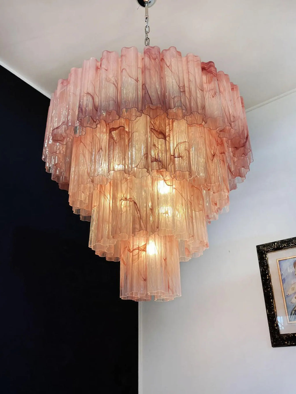 Murano Glass Chandelier - 78 Tubes