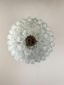 Murano Glass Chandelier – 48 tubes – Alabaster White