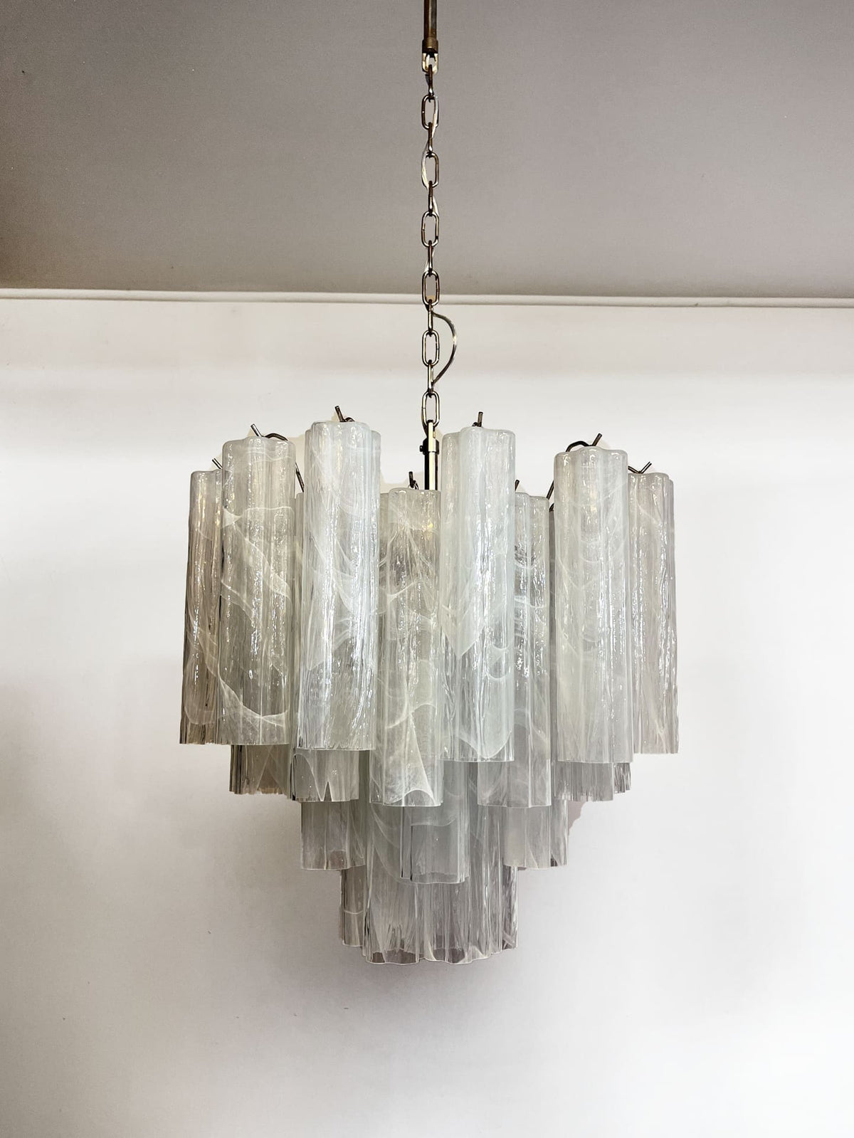 Murano Glass Alabaster White Chandelier – 36 Tubes