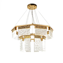 Aimee 2-Tier Round Down-Light Chandelier
