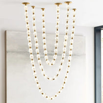 Glass Chain Chandelier