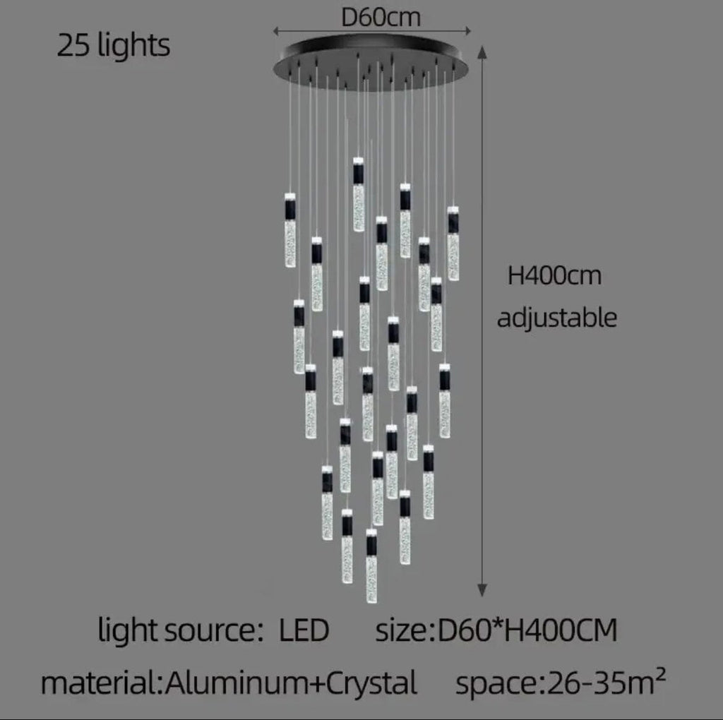 Cassandra Foyer & Stairecase Chandelier 23" 31" D