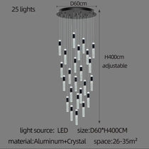 Cassandra Foyer & Stairecase Chandelier 23" 31" D