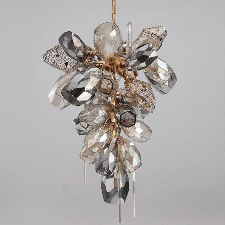 Glass Chandelier Italian Light Luxury Light Fixture for Dining Room/Living Room