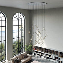 Modern Italian Creative Art Sticks Ceiling Chandelier for Living Room/Staircase/Hotel Lobby