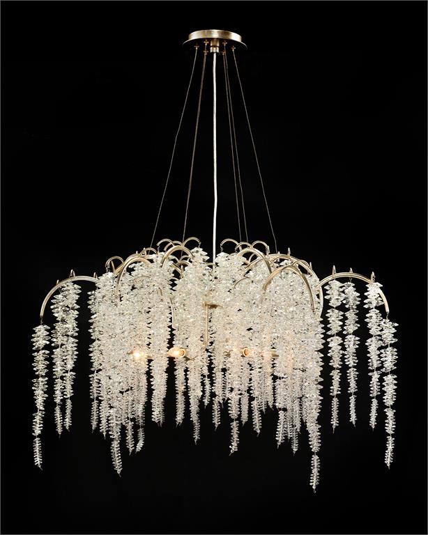 Cascading Crystal Six-Light Chandelier Main image
