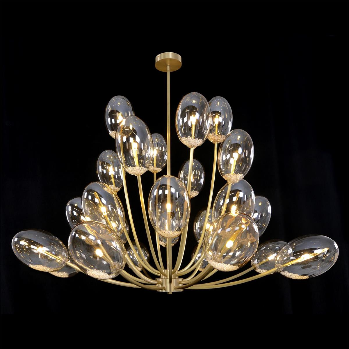 Echo: Glass Globe Twenty-Four-Light Chandelier