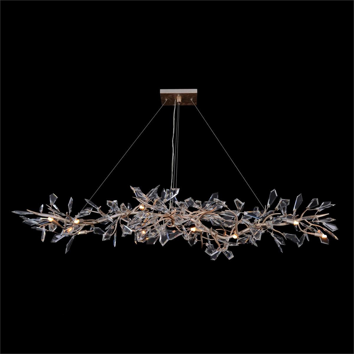 Kota Fourteen-Light Cut-Crystal Oblong Chandelier Main image