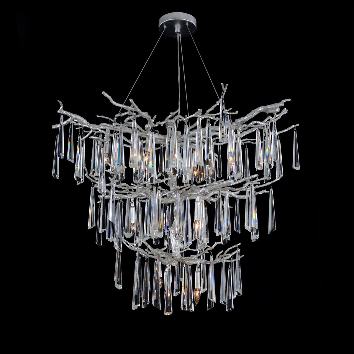 Lucent Twelve-Light Crystal Drop Chandelier Main image