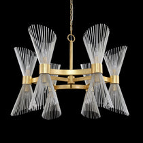 Bonheur Twelve-Light Glass Chandelier