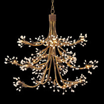 Branch Halogen Crystal Waterfalls Chandelier 50"W