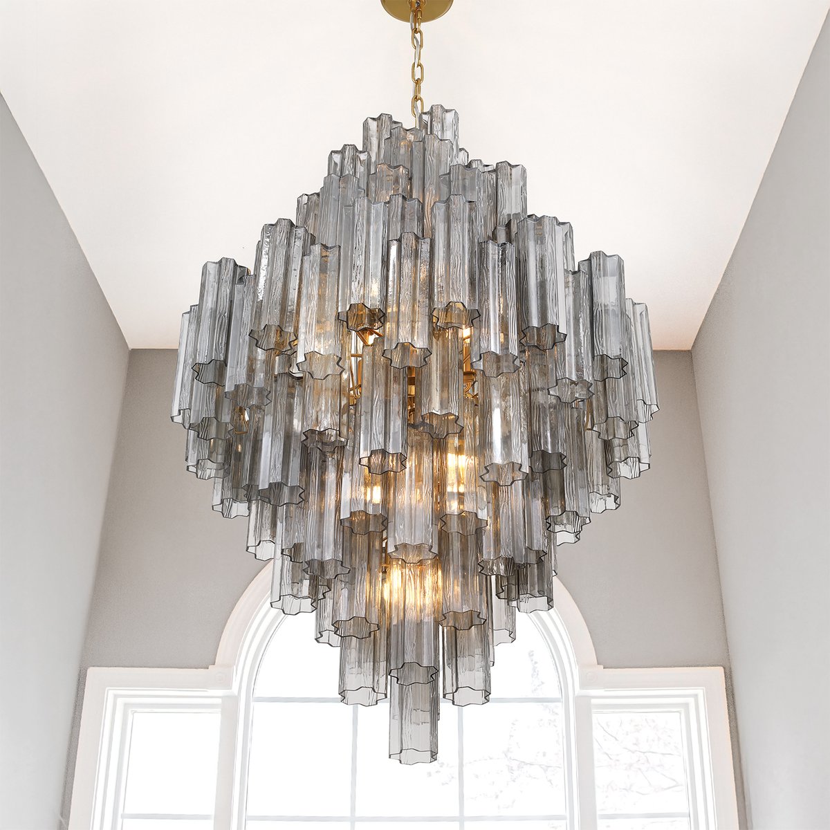 Geometric Crystal Prism Ceiling Chandelier - CasaraHouse