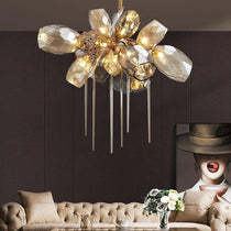Greta Postmodern Glass Chandelier