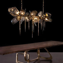 Greta Postmodern Glass Chandelier
