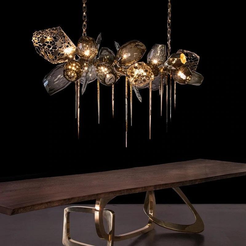 Greta Postmodern Glass Chandelier