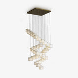Modern Alabaster Cube Pendant Light - CasaraHouse