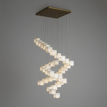 Modern Alabaster Cube Pendant Light - CasaraHouse