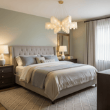 Contemporary Alabaster Cascade Tiered Chandelier