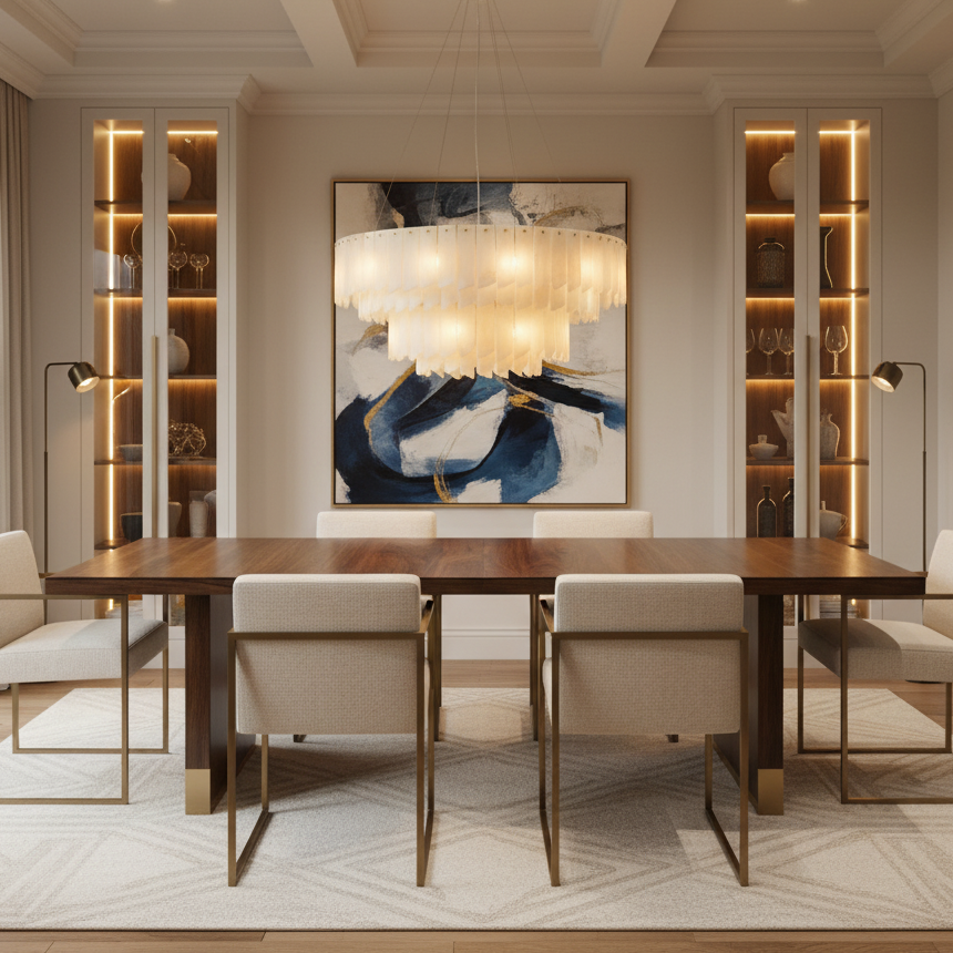 Alabaster Cascade Tiered Chandelier