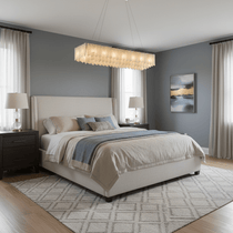 Contemporary Alabaster Cascade Tiered Chandelier