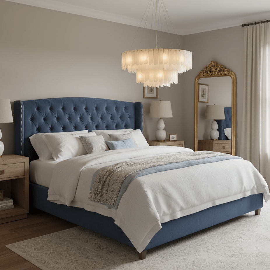 Contemporary Alabaster Cascade Tiered Chandelier