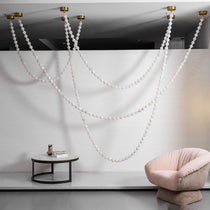 Alabaster Pearl Necklace Chandelier
