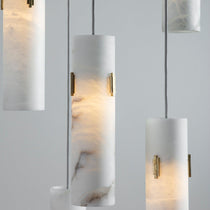Alabaster Deco Cluster Chandelier