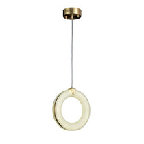 Duplex Alabaster Ring Staircase Chandelier