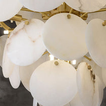 Charlene Alabaster Multi-Tier Round Chandelier