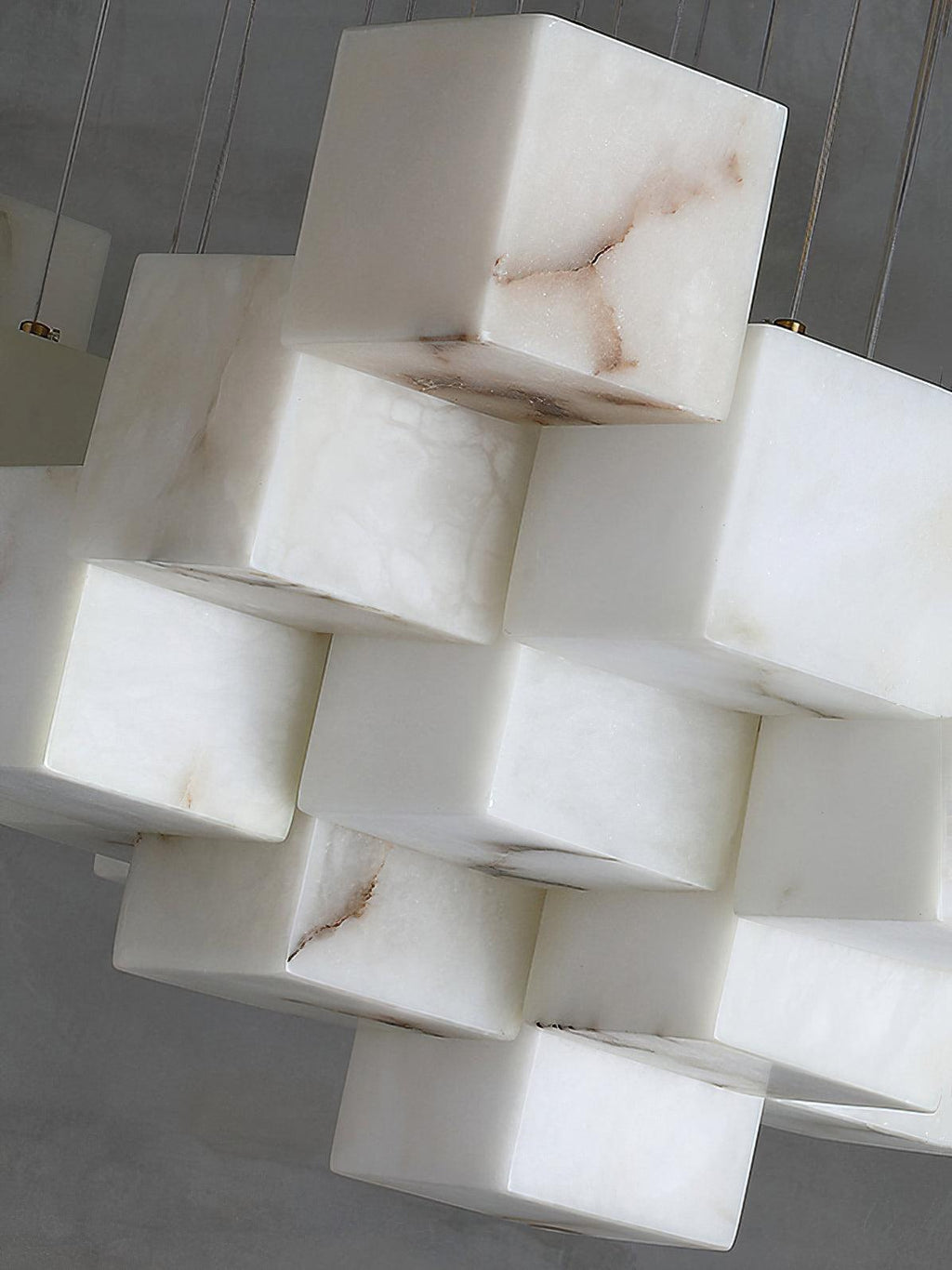 Modern Alabaster Cube Pendant Light - CasaraHouse