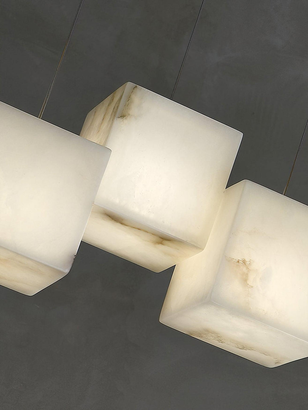 Modern Alabaster Cube Pendant Light - CasaraHouse