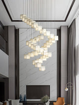 Modern Alabaster Cube Pendant Light - CasaraHouse