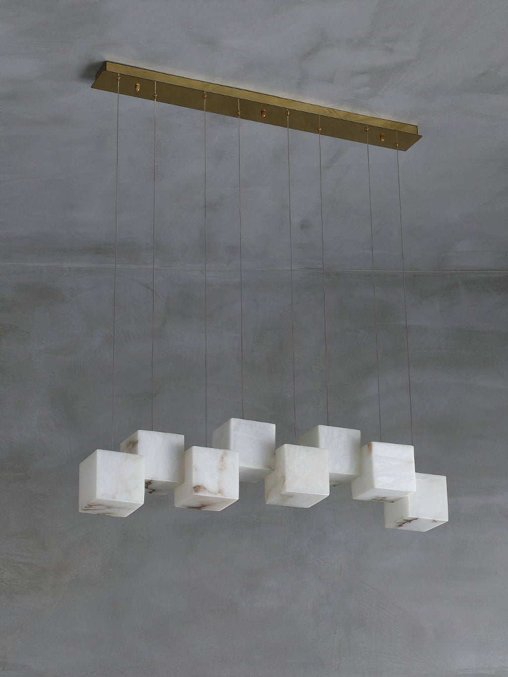 Modern Alabaster Cube Pendant Light - CasaraHouse
