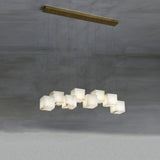Modern Alabaster Cube Pendant Light - CasaraHouse