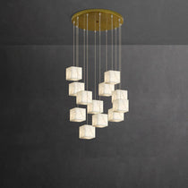 Modern Alabaster Cube Pendant Light - CasaraHouse