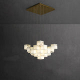 Modern Alabaster Cube Pendant Light - CasaraHouse