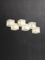 Modern Alabaster Cube Pendant Light - CasaraHouse