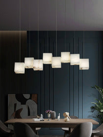 Modern Alabaster Cube Pendant Light - CasaraHouse