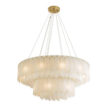 Alabaster Cascade Tiered Chandelier