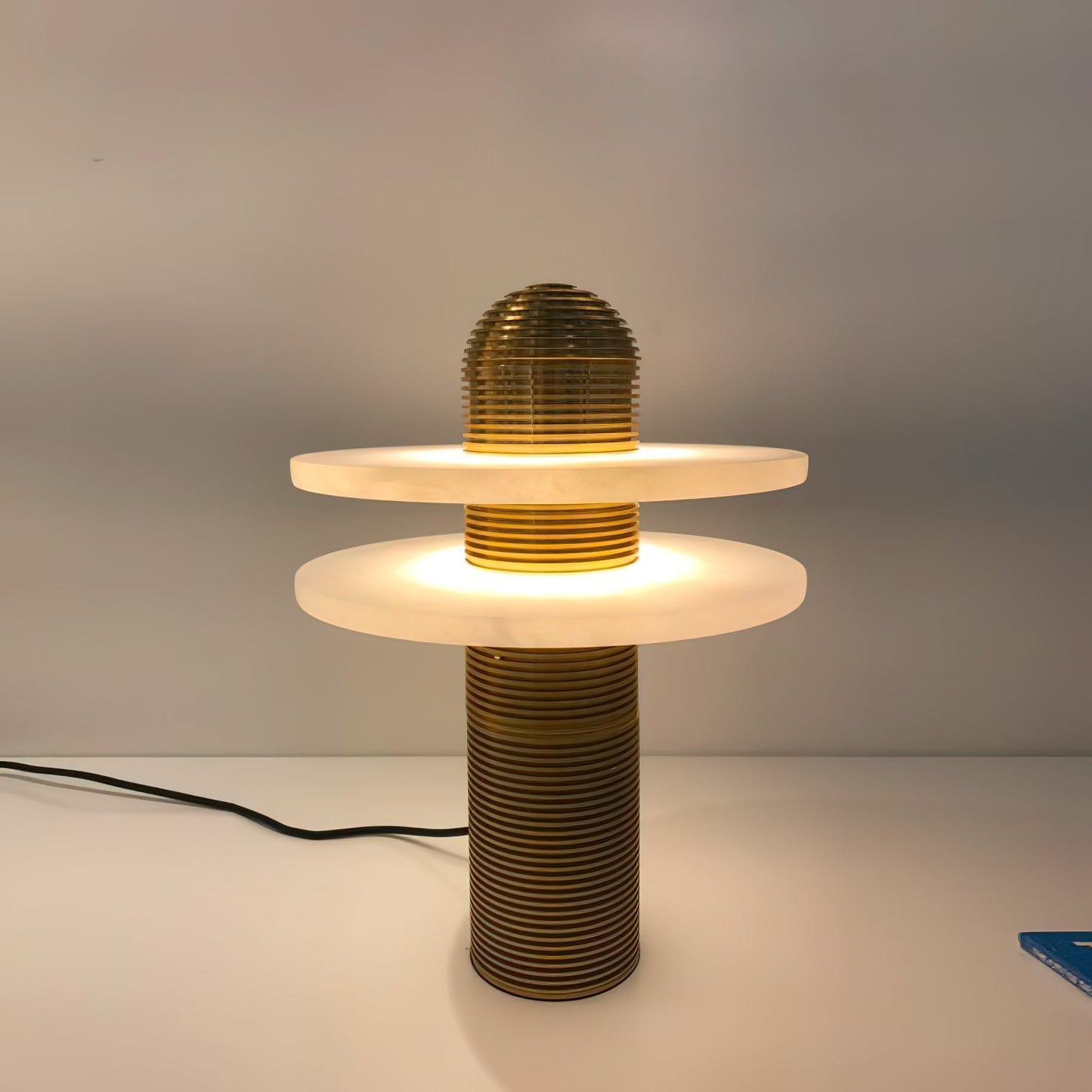 Alabaster Comet Alabaster Table Lamp
