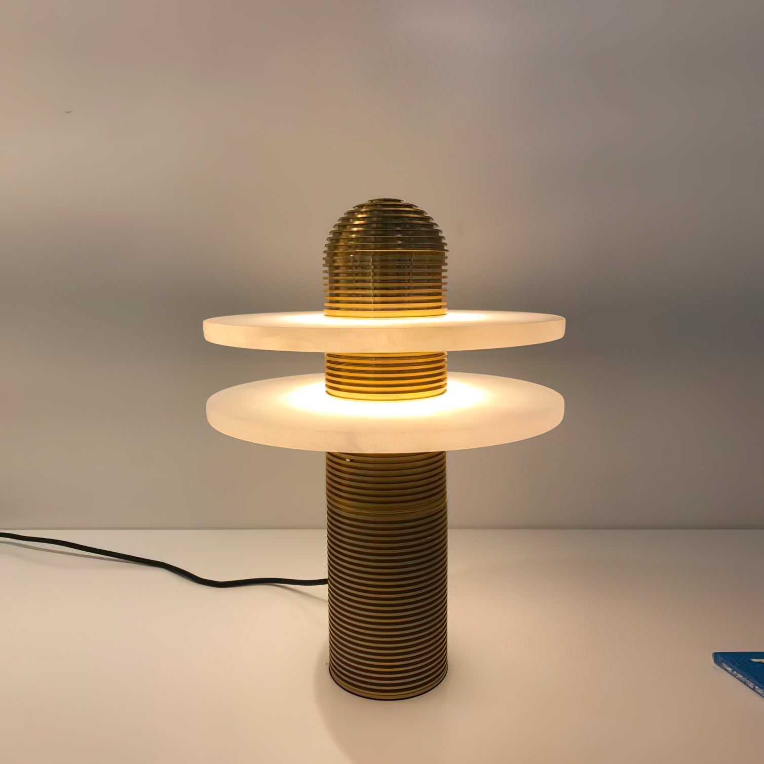 Alabaster Comet Alabaster Table Lamp