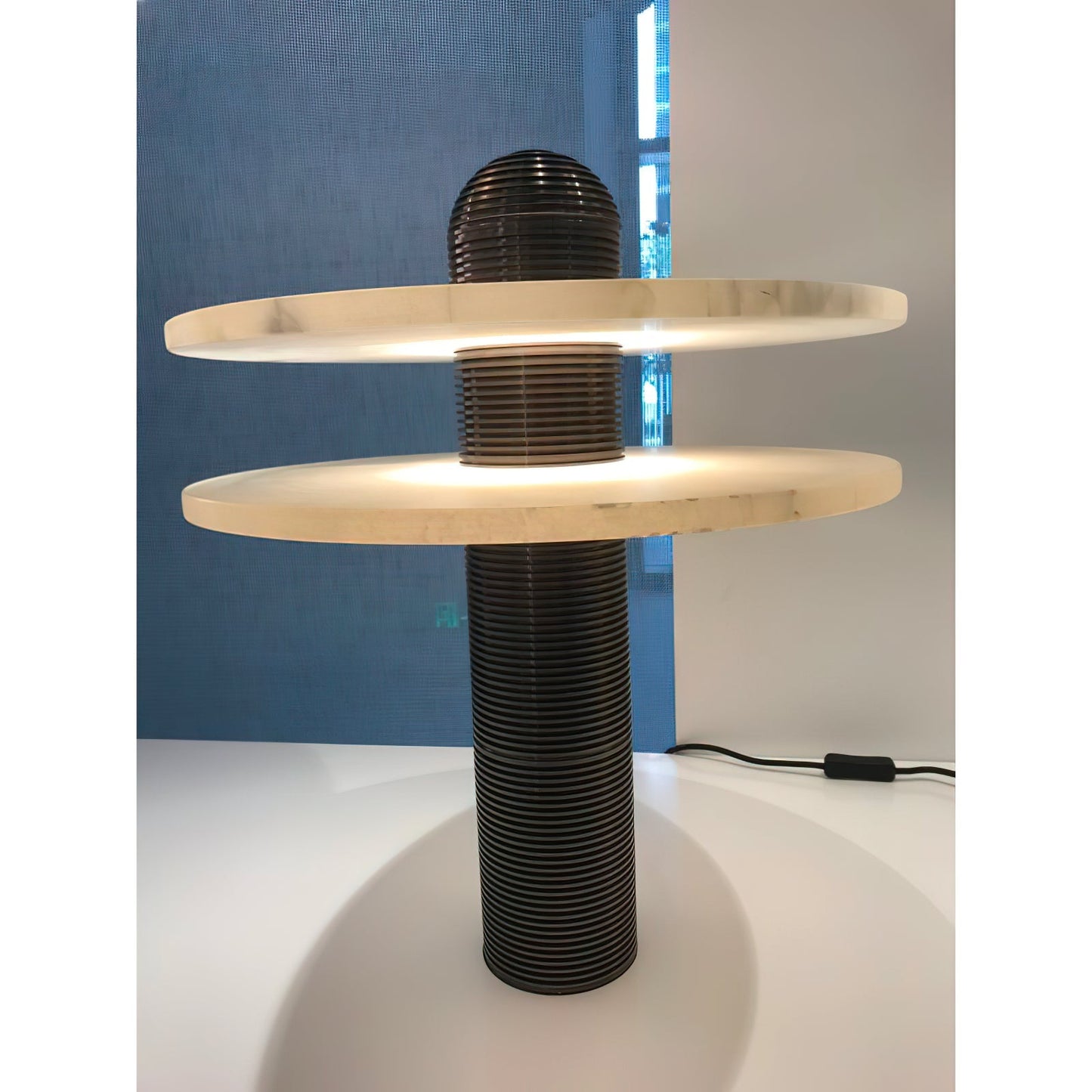 Alabaster Comet Alabaster Table Lamp