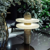Alabaster Comet Alabaster Table Lamp