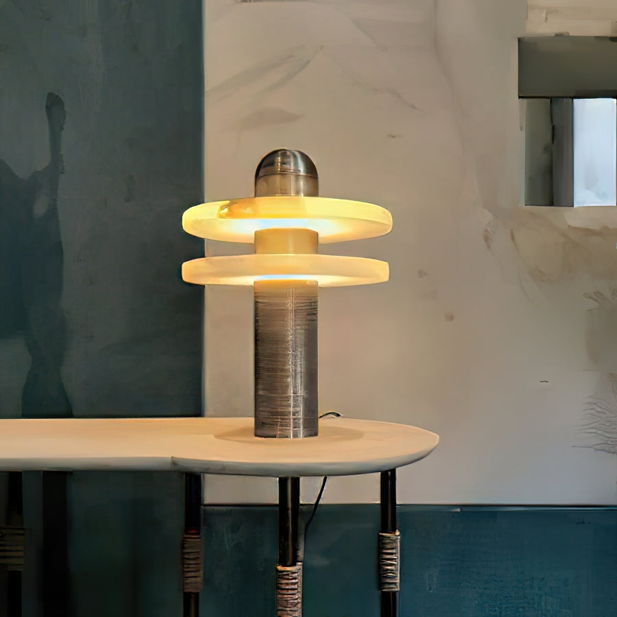 Alabaster Comet Alabaster Table Lamp