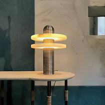 Alabaster Comet Alabaster Table Lamp