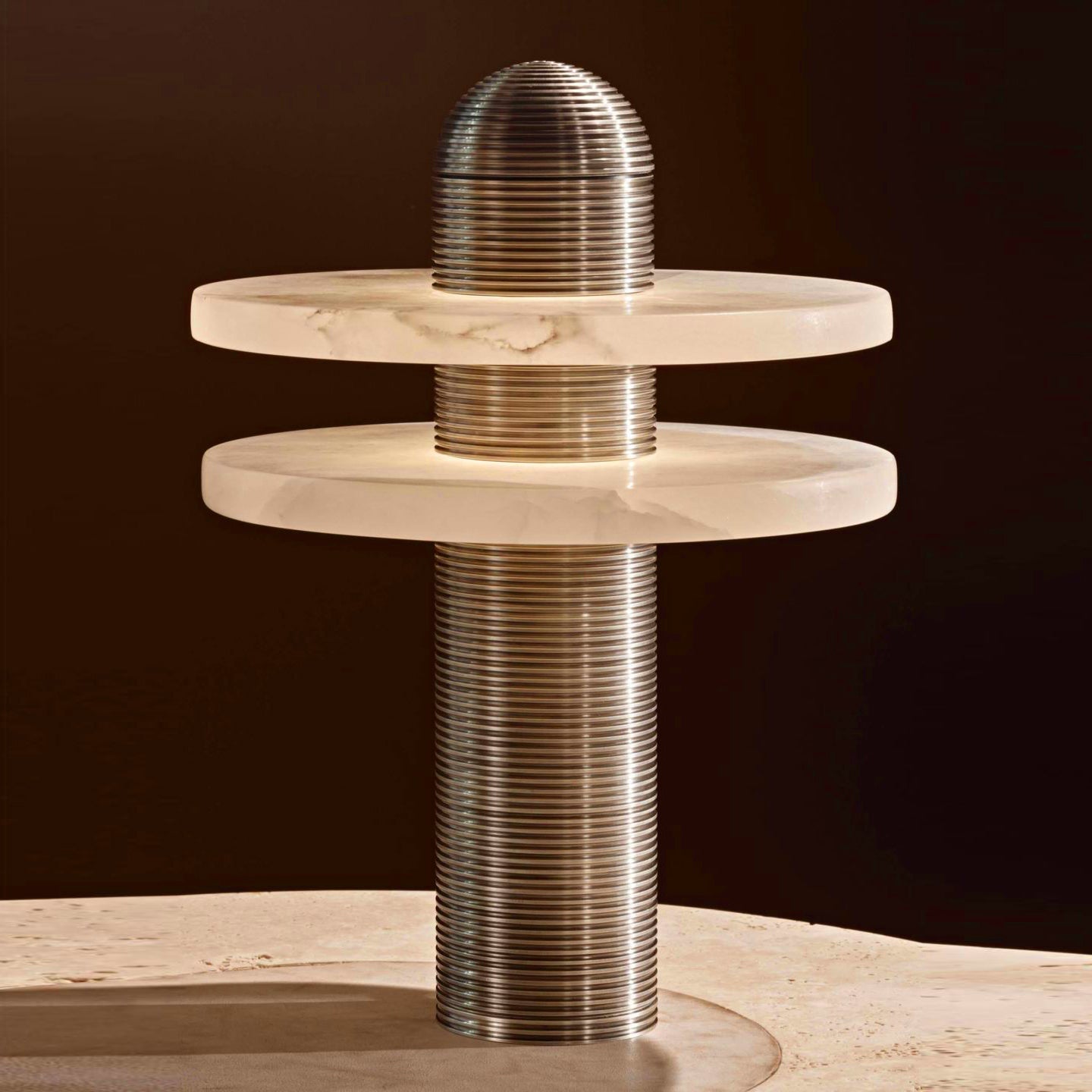 Alabaster Comet Alabaster Table Lamp