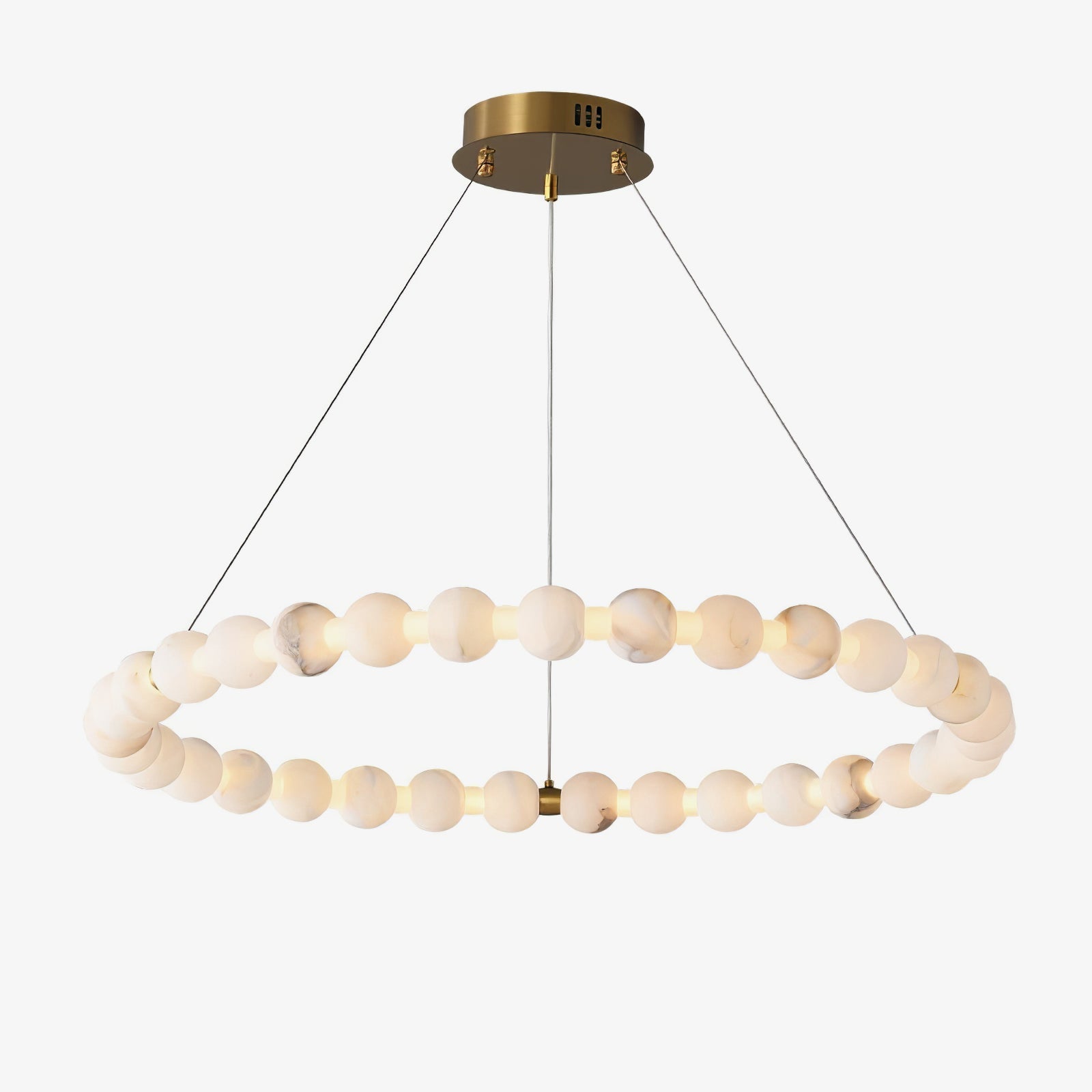 Alabaster Orb Ring Chandelier Secondary image