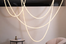 Alabaster Pearl Necklace Chandelier