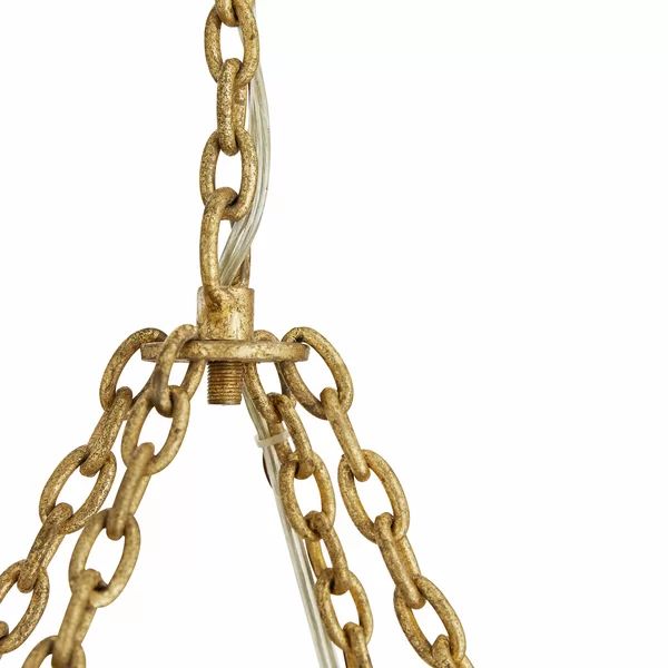 Althely Brass 10 Lights Rectangle Pendant Chandelier