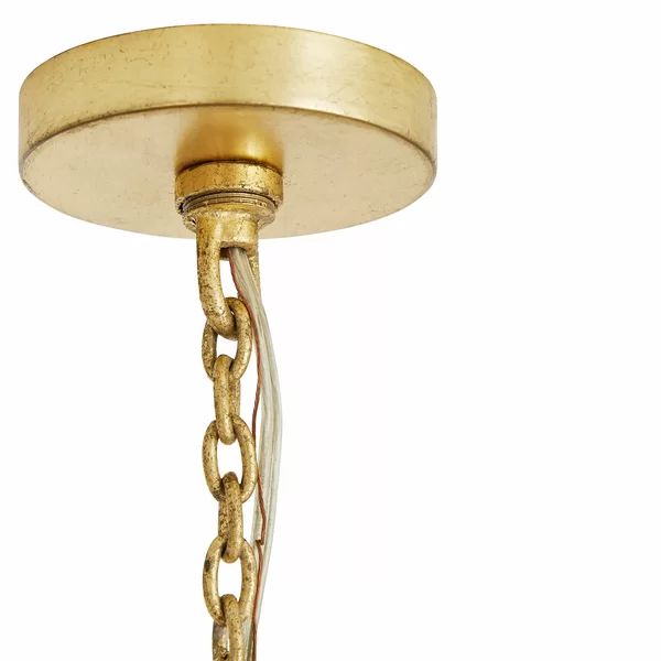 Althely Brass 10 Lights Rectangle Pendant Chandelier
